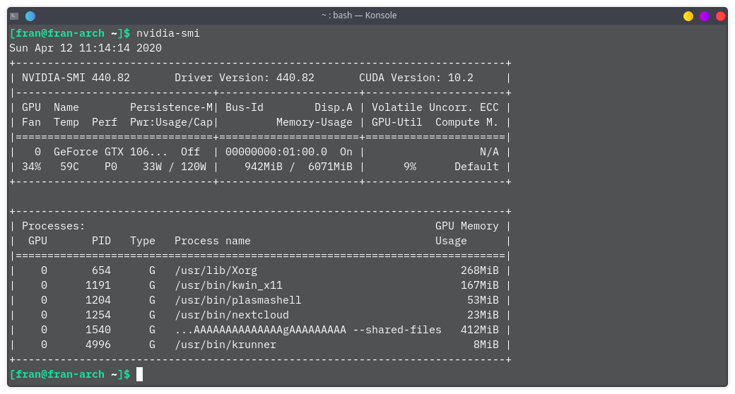 Instalar los drivers de nvidia en Arch linux