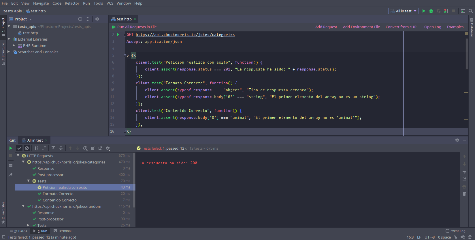 Cliente http para testear un API con PHPStorm, PyCharm, IntelliJ,…