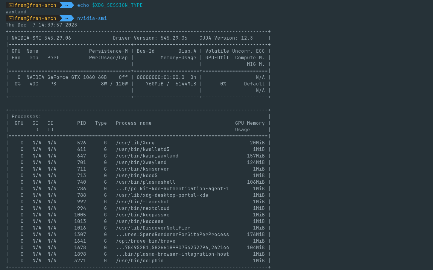 Como usar Wayland en Arch Linux con Plasma KDE